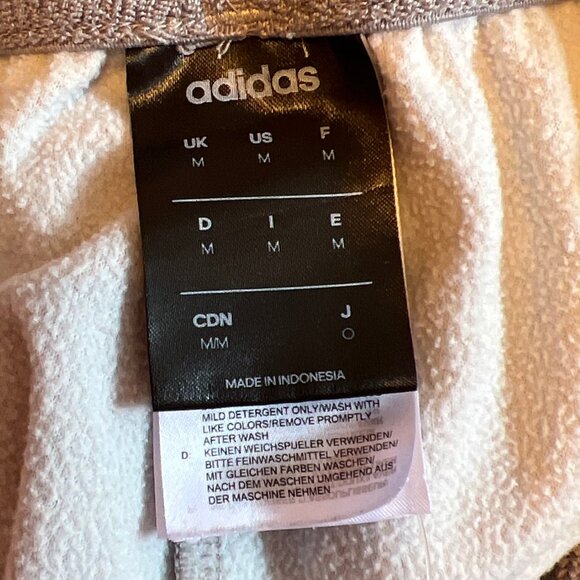 Adidas Womens Gray Jogger Pants W/ White Stripes Elastic Waistband Size Medium C - Picture 4 of 4